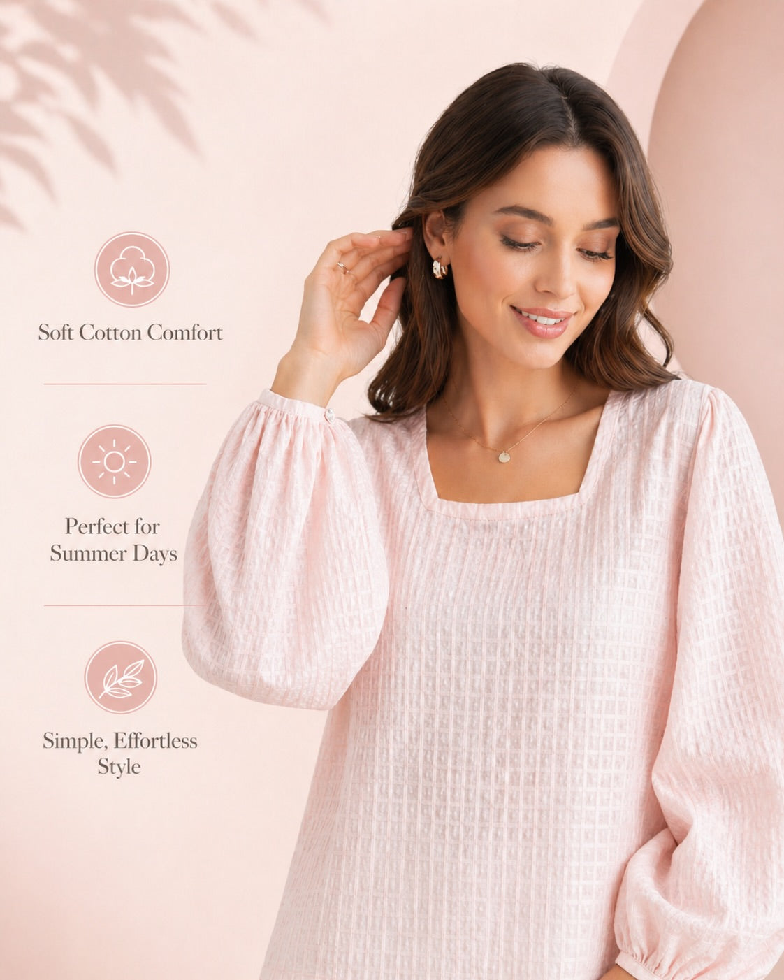 Simple Lightweight cotton-based fabric Shirts