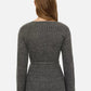 Long belted sweater