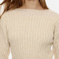 Long belted sweater
