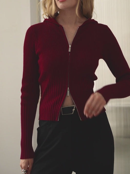 Soft-touch vest sweater